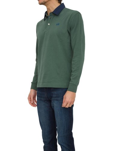 Чоловіче поло LA MARTINA MAN POLO HEAVY JERSEY VERDE