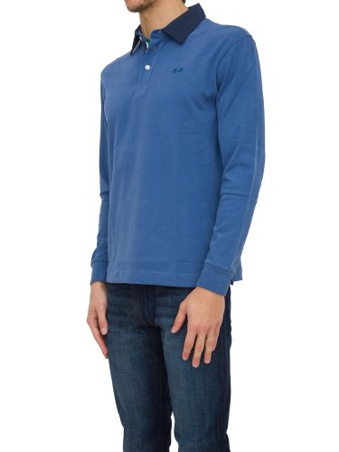 Мужское поло LA MARTINA MAN POLO HEAVY JERSEY BLU