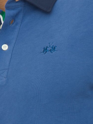 Мужское поло LA MARTINA MAN POLO HEAVY JERSEY BLU