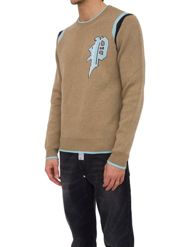 Мужской свитер PHILIPP PLEIN PULLOVER ROUND NECK LS BEIGE