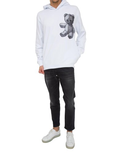 Чоловіча толстовка PHILIPP PLEIN HOODIE SWEATSHIRT BIANCO