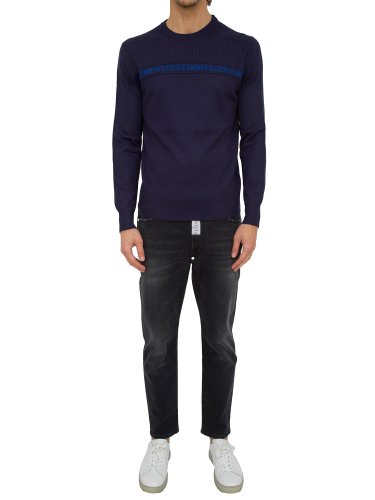 Чоловічий светр BIKKEMBERGS MAGLIA BLU