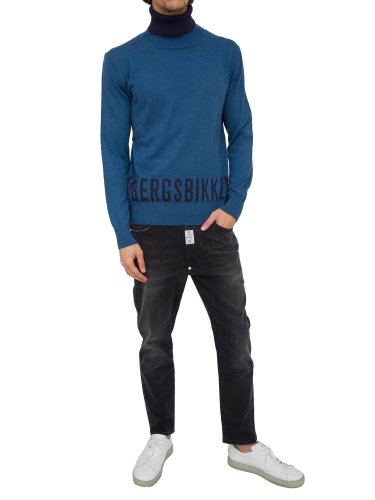 Мужской свитер BIKKEMBERGS MAGLIA BLU