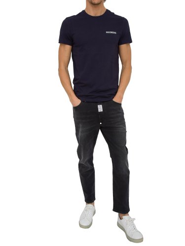 Чоловіча футболка BIKKEMBERGS T-SHIRT BLU