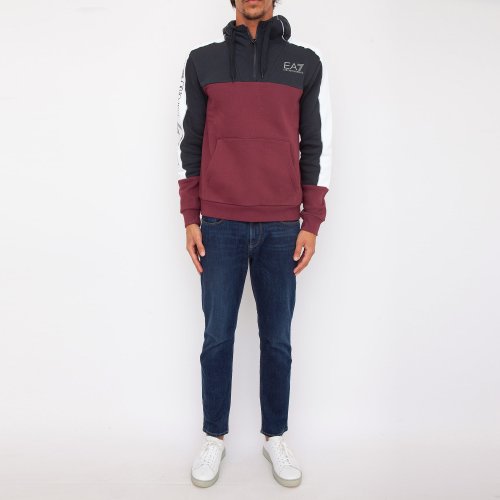 Мужская толстовка EA7 EMPORIO ARMANI SWEATSHIRT BORDEAUX