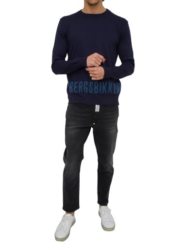 Чоловічий светр BIKKEMBERGS MAGLIA BLU