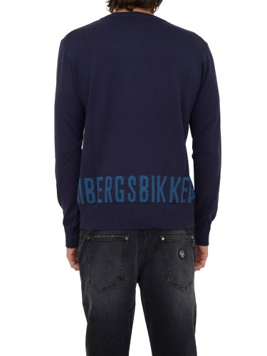 Чоловічий светр BIKKEMBERGS MAGLIA BLU