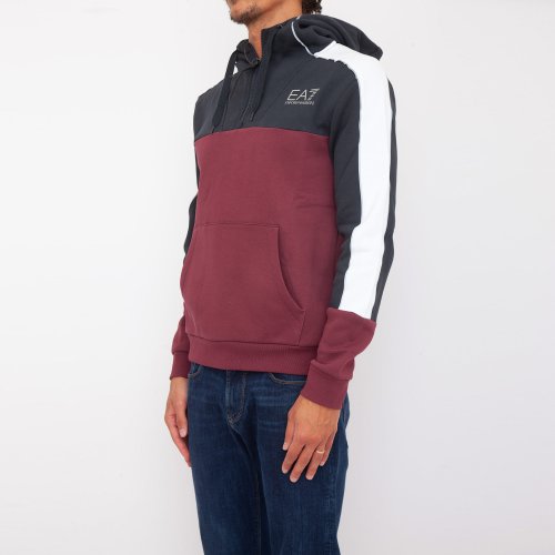 Мужская толстовка EA7 EMPORIO ARMANI SWEATSHIRT BORDEAUX