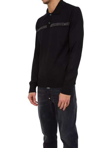 Чоловіче поло BIKKEMBERGS MAGLIA NERO