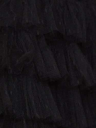 Жіноче плаття TWIN-SET ABITO IN MAGLIA E BALZE PLUMETIS NERO