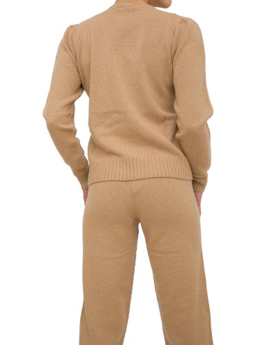 Женский свитер TWIN-SET PULL CON INTARSIO IN MISTO CACHEMIRE BEIGE