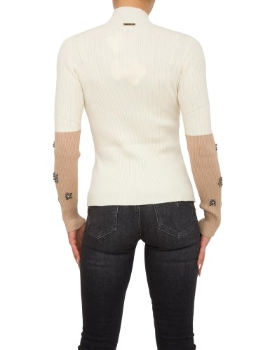 Жіночий светр TWIN-SET LUPETTO IN MAGLIA BIANCO