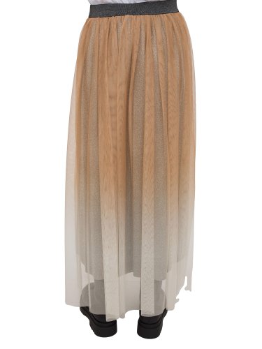 Длинная юбка TWIN-SET GONNA LUNGA BEIGE
