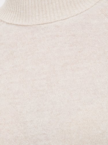 Женский свитер TWIN-SET MAGLIA COLLO ALTO IN MISTO CACHEMIRE BIANCO