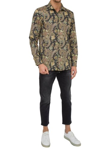 Мужская рубашка с длинным рукавом ETRO CAMICIA ROMA FANTASIA