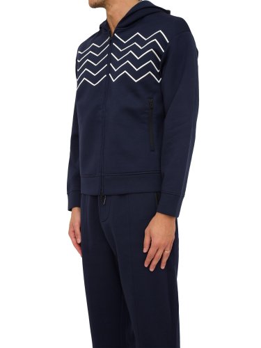 Чоловіча толстовка EMPORIO ARMANI SB - JERSEYWEAR BLU