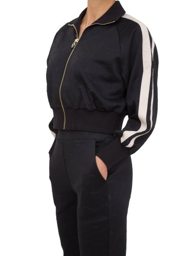Женская толстовка TWIN-SET FELPA APERTA NERO
