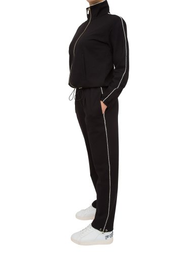 Жіночий спортивний костюм TWIN-SET COMPLETO TUTA (FELPA APERTA+JOGGING) NERO