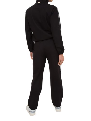Жіночий спортивний костюм TWIN-SET COMPLETO TUTA (FELPA APERTA+JOGGING) NERO