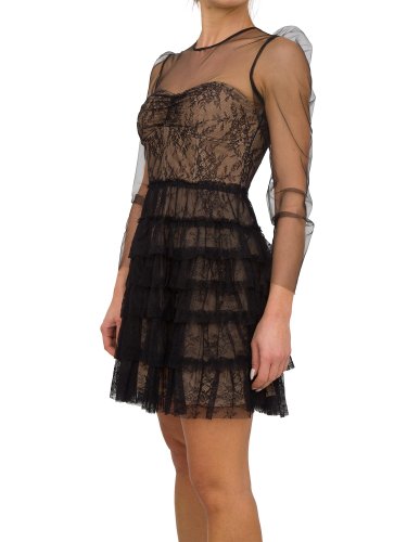 Жіноче плаття TWIN-SET ABITO CORTO C/ROUCHES NERO