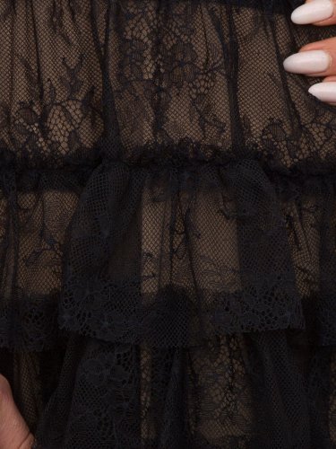 Жіноче плаття TWIN-SET ABITO CORTO C/ROUCHES NERO