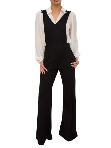 Женский классический костюм TWIN-SET TUTA INTERA CON CAMICIA AVORIO