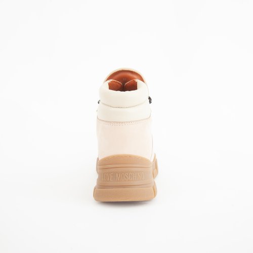Жіночі черевики на шнурках LOVE MOSCHINO SNEAKERD.TREK45 BEIGE
