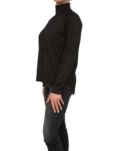 Жіночий светр TWIN-SET MAGLIA COLLO ALTO IN MISTO CACHEMIRE NERO