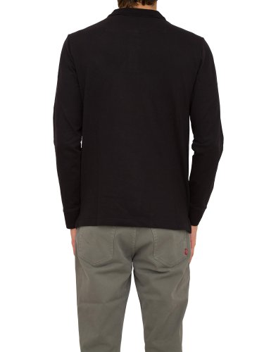 Мужское поло GUESS JEANS POLO MANICA LUNGA NERO