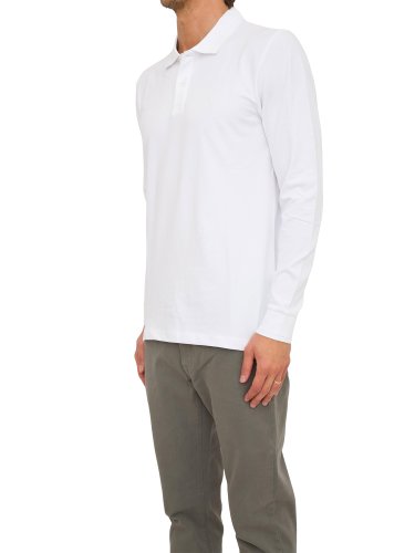 Чоловіче поло GUESS JEANS POLO MANICA LUNGA BIANCO