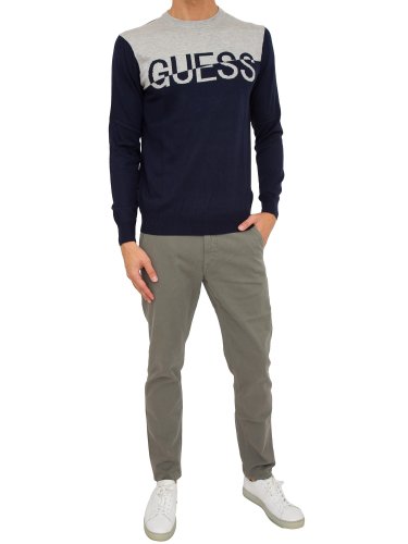 Мужской свитер  GUESS JEANS MAGLIA BLU