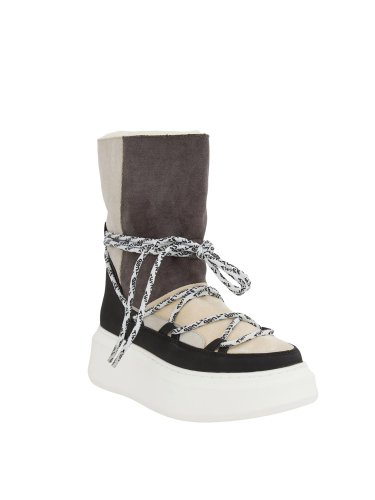 Жіночі чоботи TWIN-SET STIVALETTO IMBOTTITO GRIGIO