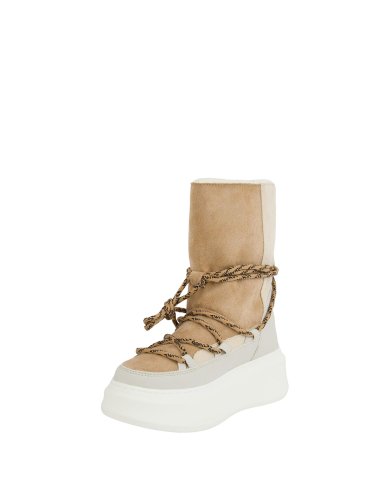 Женские сапоги TWIN-SET STIVALETTO IMBOTTITO BEIGE