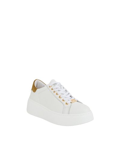 Женские кроссовки TWIN-SET SNEAKERS BASSA IN PELLE BIANCO