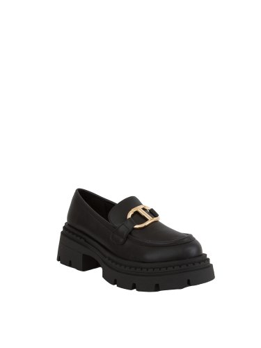 Жіноче класичне взуття TWIN-SET MOCASSINO CON OVAL T NERO