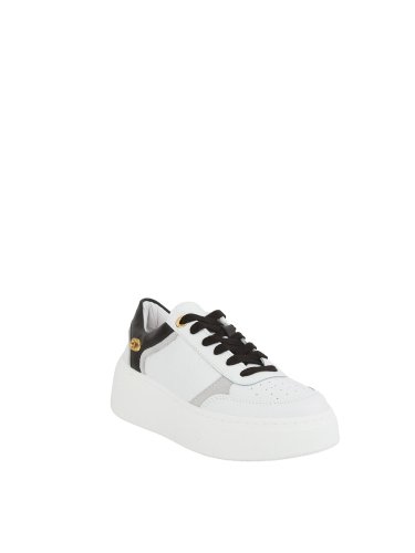 Жіночі кросівки TWIN-SET SNEAKER CON LAVORAZIONE DEBOSSED DETT.CONTRASTO BICOLOR