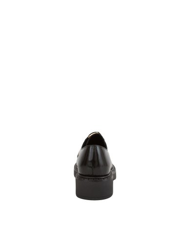 Жіноче класичне взуття TWIN-SET SCARPA STRINGATA IN PELLE CON MICRO BORCHIE NERO