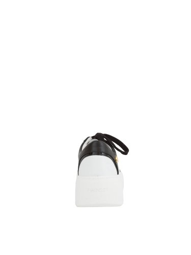 Женские кроссовки TWIN-SET SNEAKERS BASSA IN PELLE BICOLOR