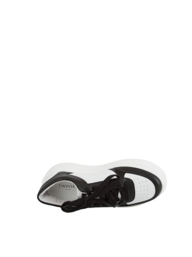 Женские кроссовки TWIN-SET SNEAKERS BASSA IN PELLE BICOLOR
