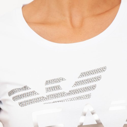 Женская футболка EA7 EMPORIO ARMANI T-SHIRT BIANCO