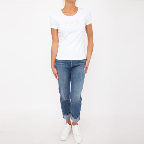 Жіноча футболка EA7 EMPORIO ARMANI T-SHIRT BIANCO