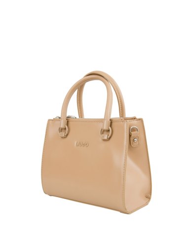 Женская сумка с ручками LIU JO S SATCHEL DOUBLE ZIP CAMMELLO