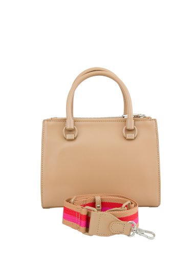 Женская сумка с ручками LIU JO S SATCHEL DOUBLE ZIP CAMMELLO
