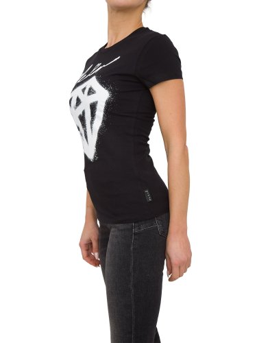 Женская футболка PHILIPP PLEIN T-SHIRT ROUND NECK SS NERO
