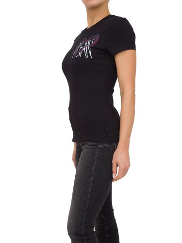 Женская футболка PHILIPP PLEIN T-SHIRT ROUND NECK SS NERO
