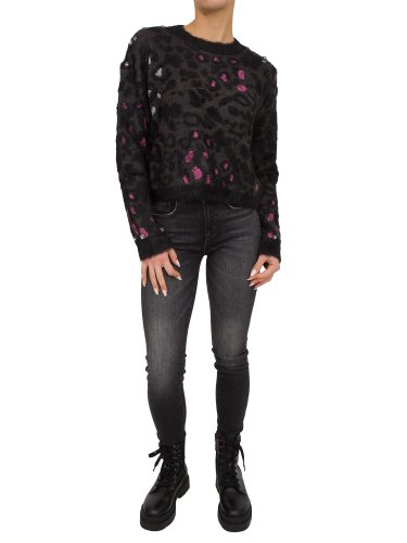Женский свитер TWIN-SET MAGLIA GIROCOLLO REGULAR NERO