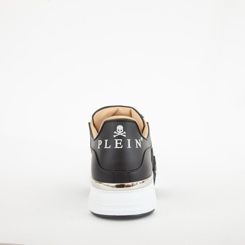Мужские кроссовки PHILIPP PLEIN LO-TOP SNEAKERS PHANTOM KICK$ LEATHER HEXAGON NERO