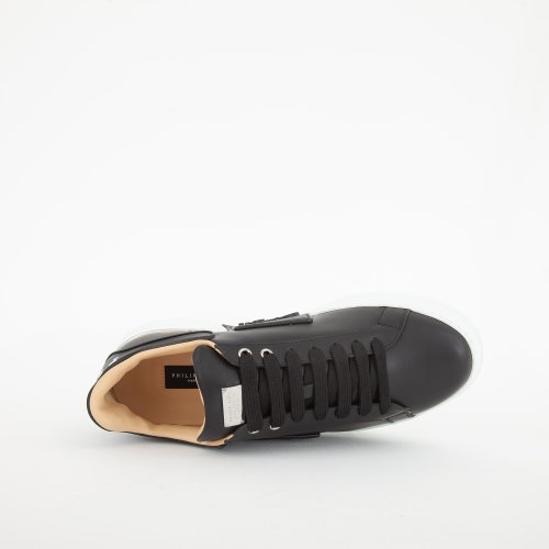 Мужские кроссовки PHILIPP PLEIN LO-TOP SNEAKERS PHANTOM KICK$ LEATHER HEXAGON NERO