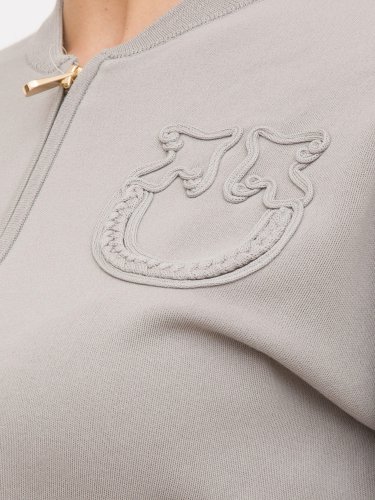 Женская толстовка PINKO BOMBER GRIGIO