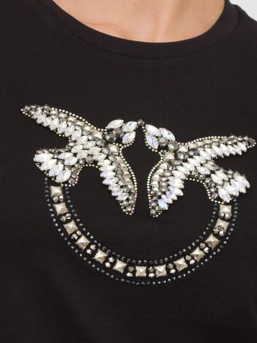 Жіноча футболка PINKO T-SHIRT NERO